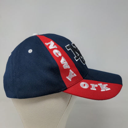 Unbranded Men's Strapback Hat Blue Adjustable Embroidered NYC New York City Logo