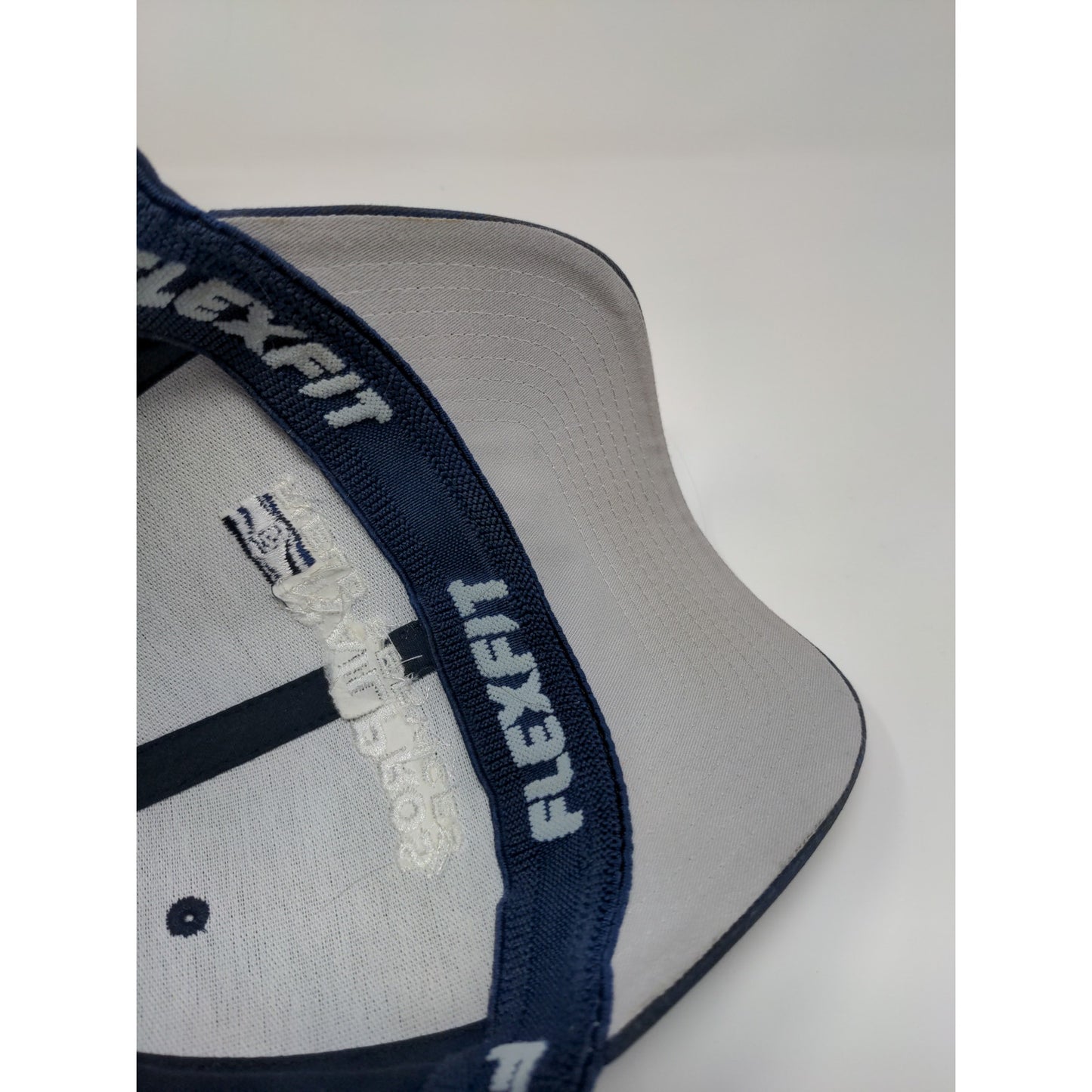 Rail Pros Port Authority FlexFit Hat Size L/XL BLue Embroidered Spell Out