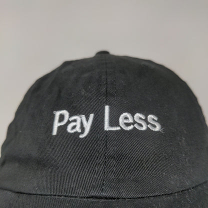 Fashion Seal Men's Pay Less Slideback Hat Embroidered Spell Out Black