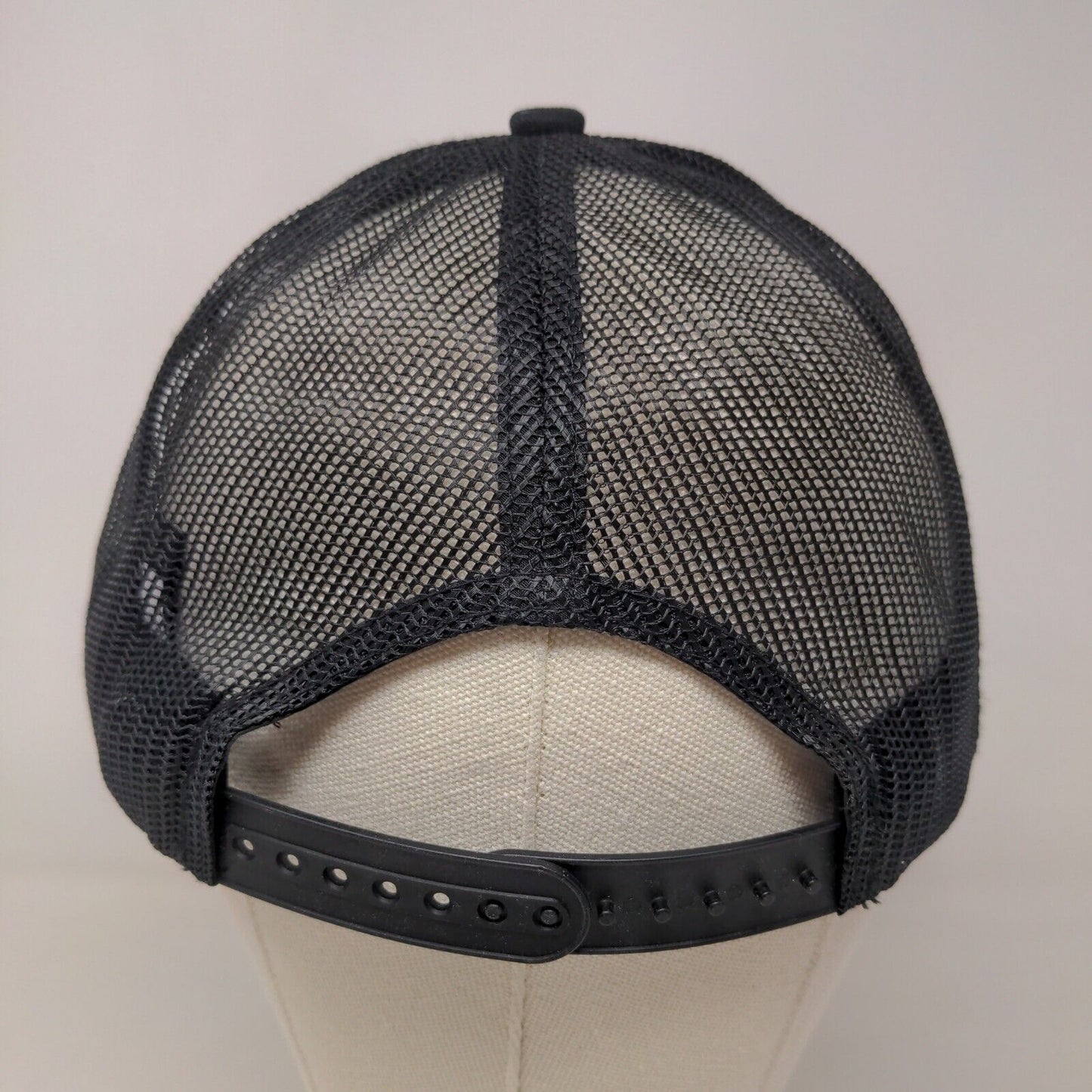 Heartland Tower Solutions Men's Snapback Mesh Back Hat Black Patch Logo