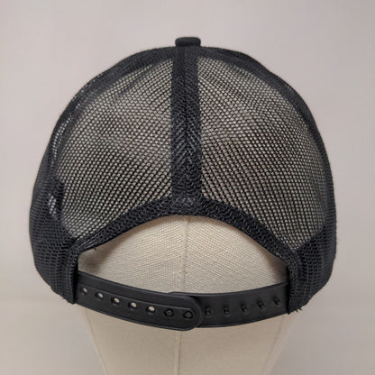 Heartland Tower Solutions Men's Snapback Mesh Back Hat Black Patch Logo