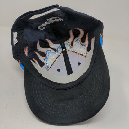 Con-Way Freight Racing Strapback Hat Blue OSFM Embroidered Flames #6