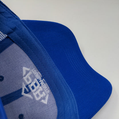 PBR Tournaments Meshback Snapback Hat Embroidered Logo Baseball Blue