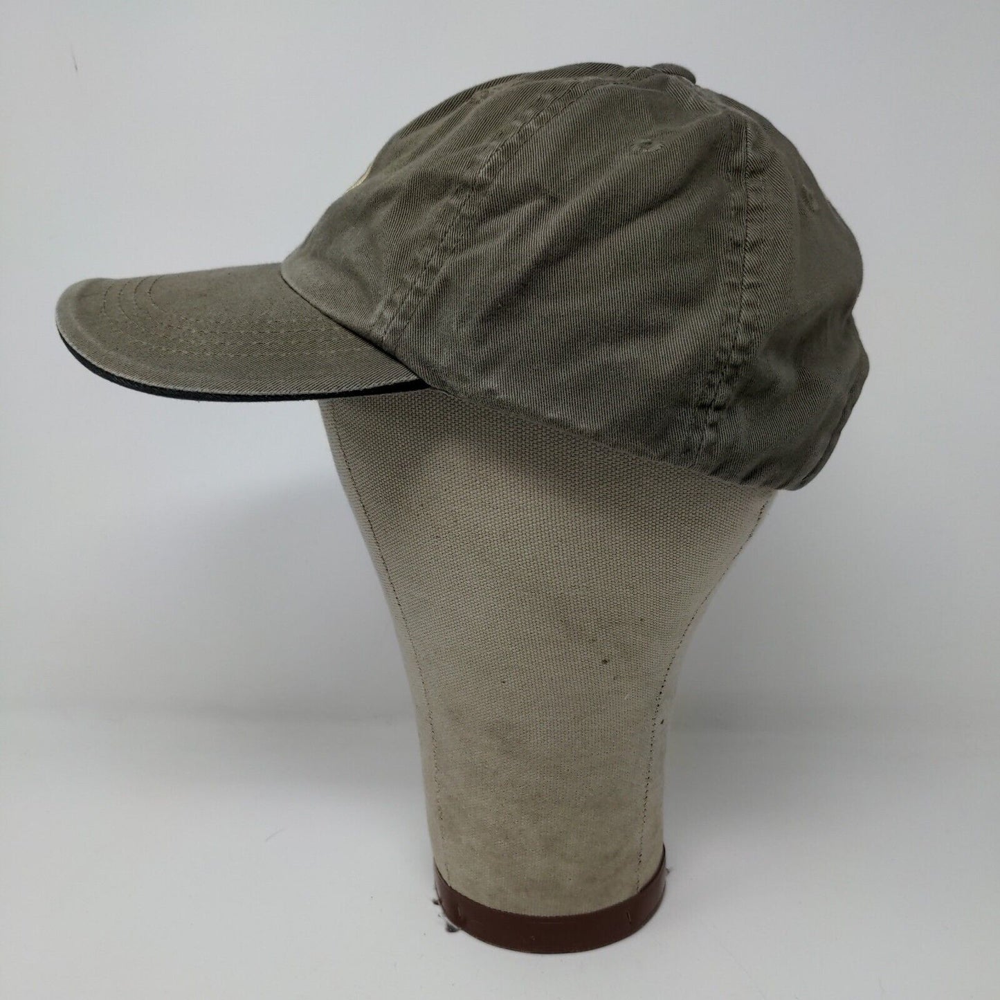 Imagistic Mens Strapback Hat Beige Adjustable Port Authority Embroidered Logo