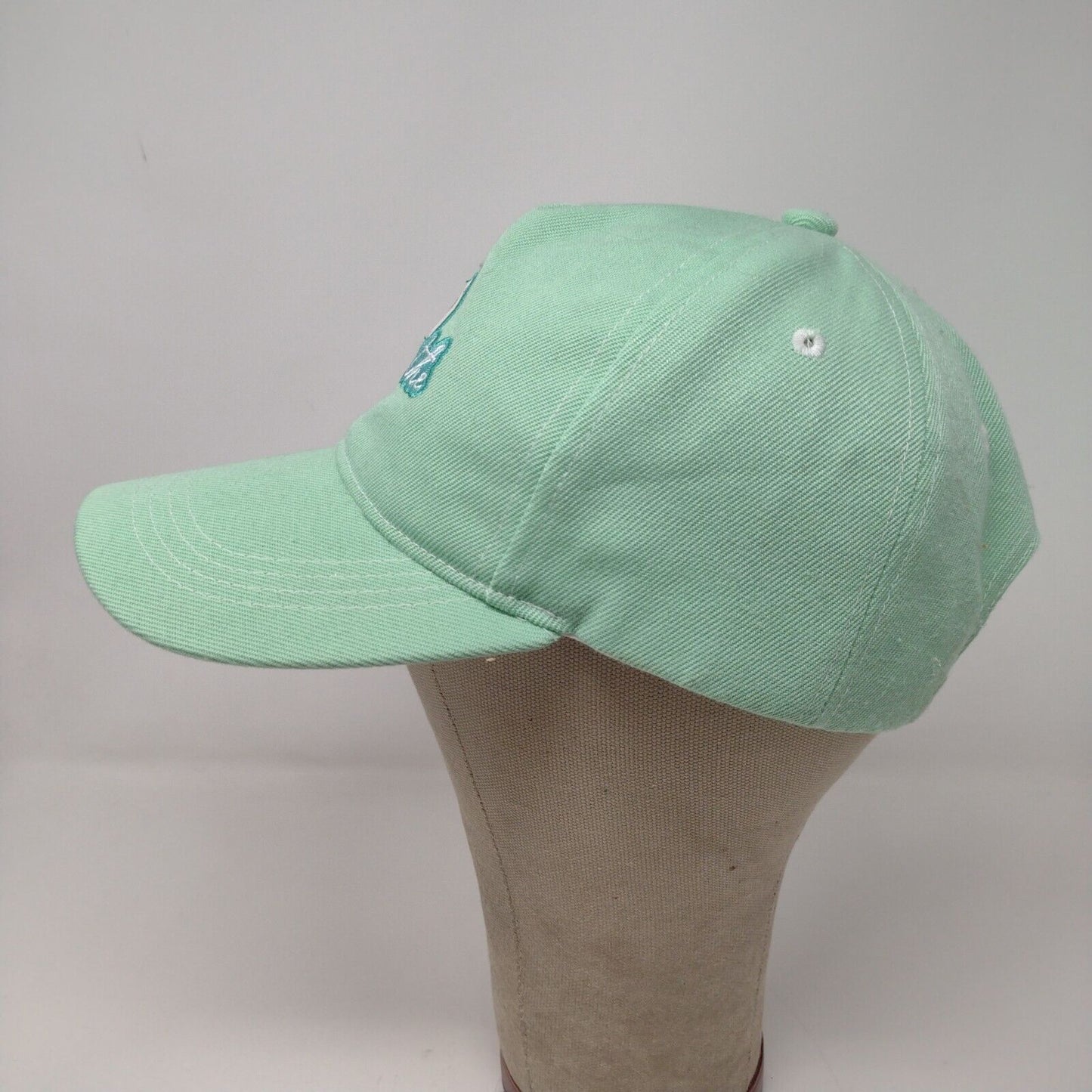 Pusheen Women's Slideback Hat Green Adjustable Embroidered Cat Logo Breathe