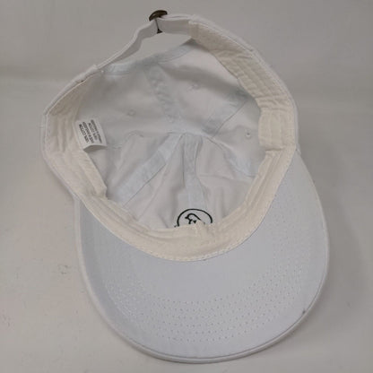 Unbranded Men's Slideback Hat White Adjustable Embroidered Bird Logo