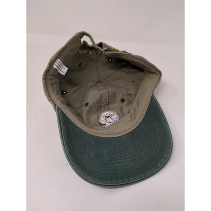 Australian Golf Strapback Hat Brown & Green Embroidered Koala Logo Spell Out