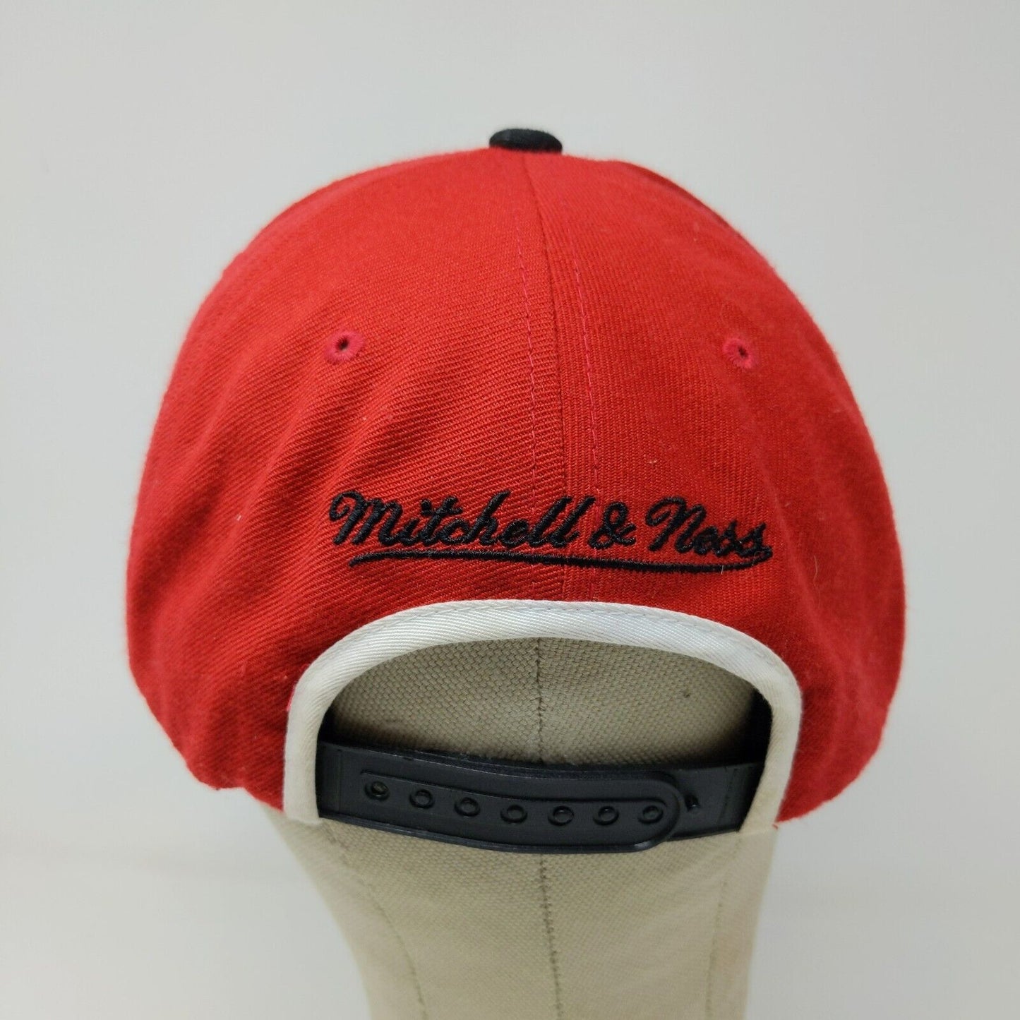 Mitchell & Ness Men's Miami Heat Hardwood Classics Wool Hat Red Embroidered