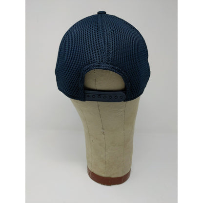 New Era 9Forty Snapback Mesh Back Hat OSFM Adjustable E.F. Transit Blue