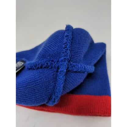 PrepGear Beanie Hat 100% Acrylic Red White Blue Embroidered WB Logo