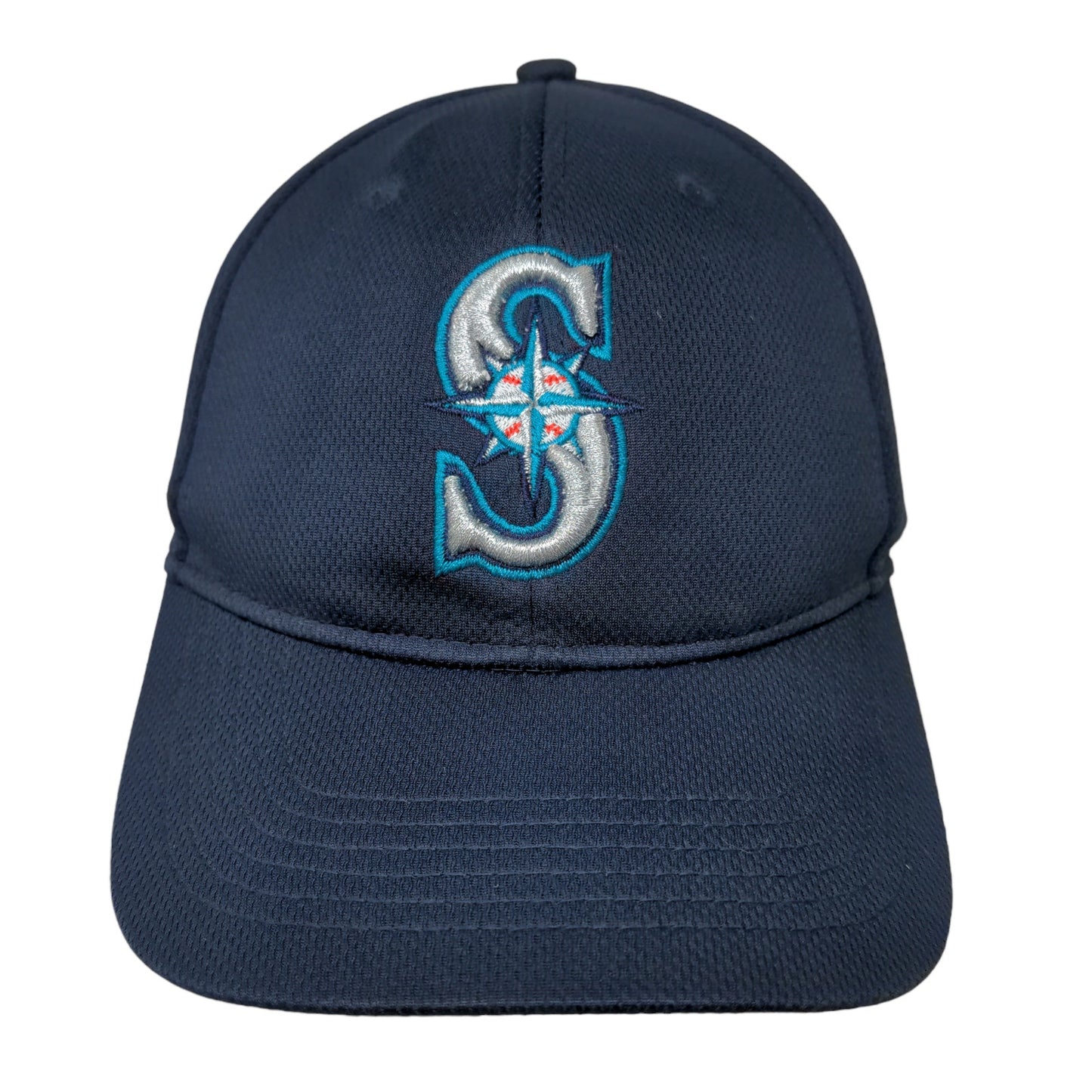 Team MLB Men's Seattle Mariners Strapback Hat Blue OSFM Embroidered Logo