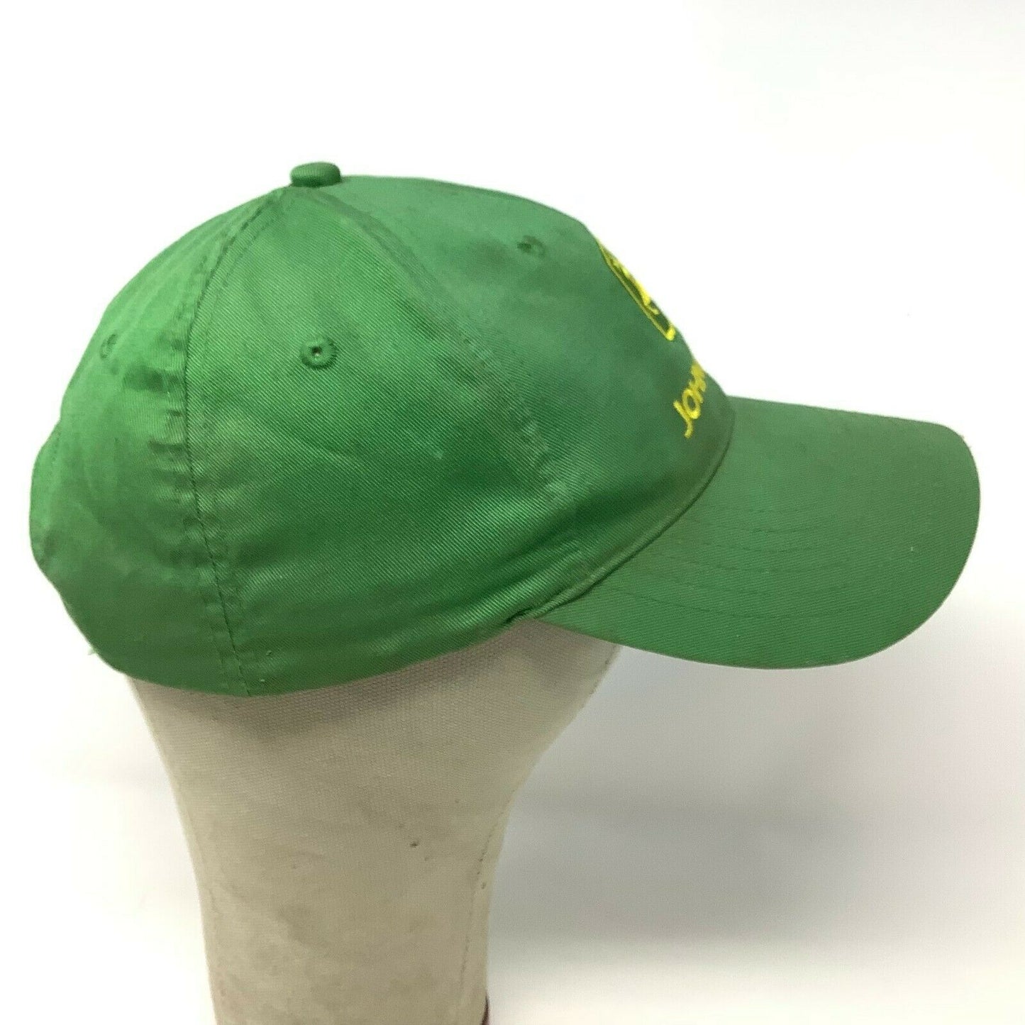 John Deere Green Snapback Hat #125349 Embroidered Logo Yellow OSFM