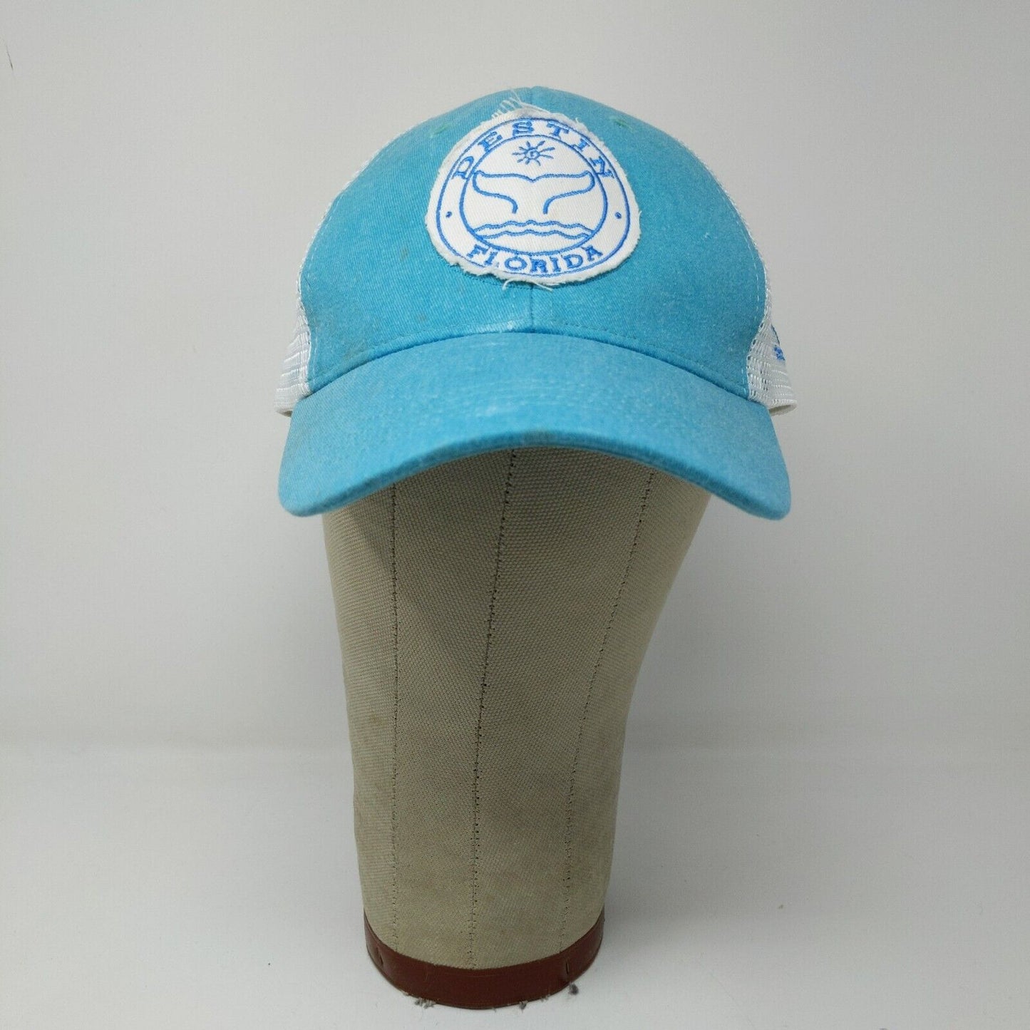 Alvin's Island Destin Florida Snapback Hat Blue Adjustable Mesh Back