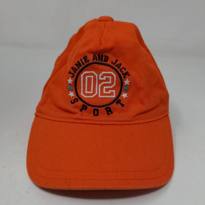 Janie & Jack Toddler Stretchy Hat Orange Size 2T to 3 Embroidered Logo