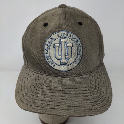 American Needle Men's Slideback Hat IU Indiana Hoosiers Brown Adjustable Logo