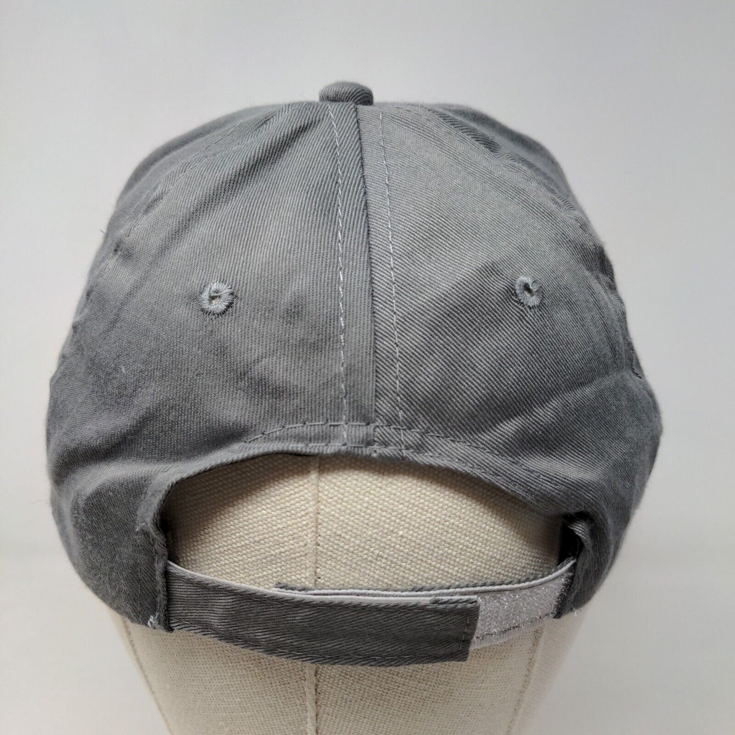 Unbranded Men's Strapback Hat Gray Adjustable 100% Cotton Embroidered P Logo