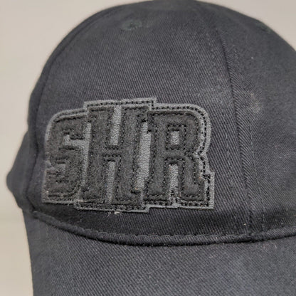 H3 Sport Gear Men's Strapback Hat Black Patch SHR Logo 100% Cotton