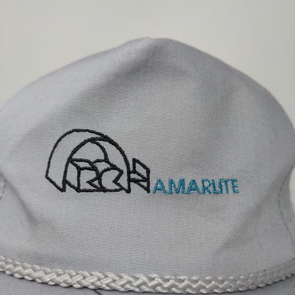 Amarlite Men's Snapback Hat Gray OSFA Embroidered Logo Cotton Blend