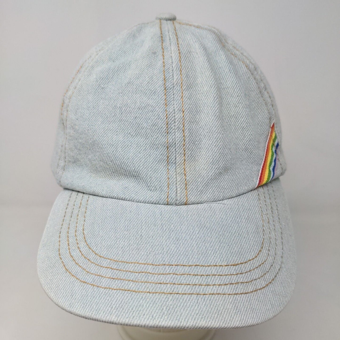 Sonoma Women's Slideback Hat Blue Denim Cotton Blend Blank Rainbow