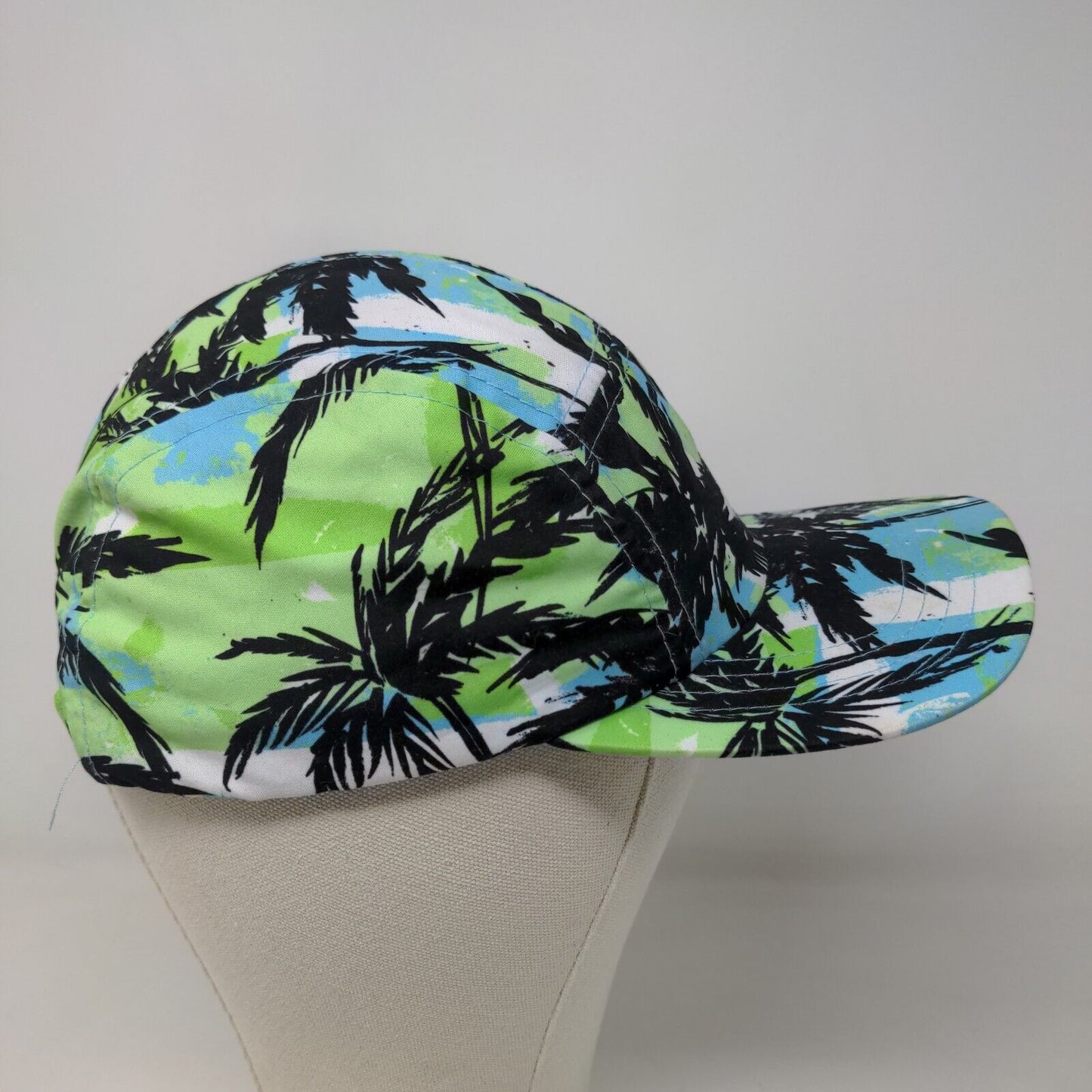 San Diego Boy's Snapback Hat Blue Green Tie Palm Pattern 3-7 Years Polyester