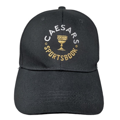 Caesars Sportsbook Men's Snapback Hat Black Adjustable Embroidered Logo