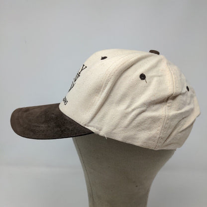 Nissin Men's Bay View Golf Snapback Hat Tan Brown OSFM Distressed