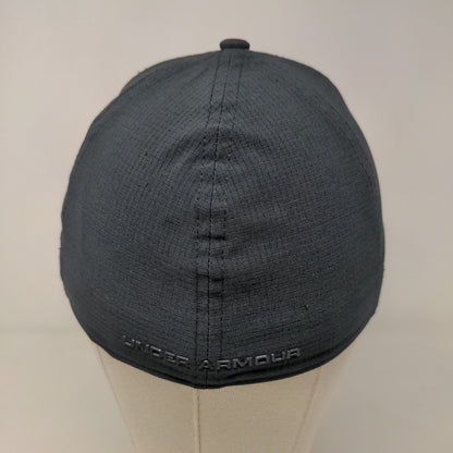 Under Armour Men's Fitted Hat Black Size M/L 3D Graphic Logo 100% Polyester