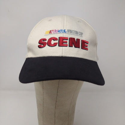 NASCAR Men's Winston Cup SCENE Slideback Hat Cream Adjustable Embroidered Logo