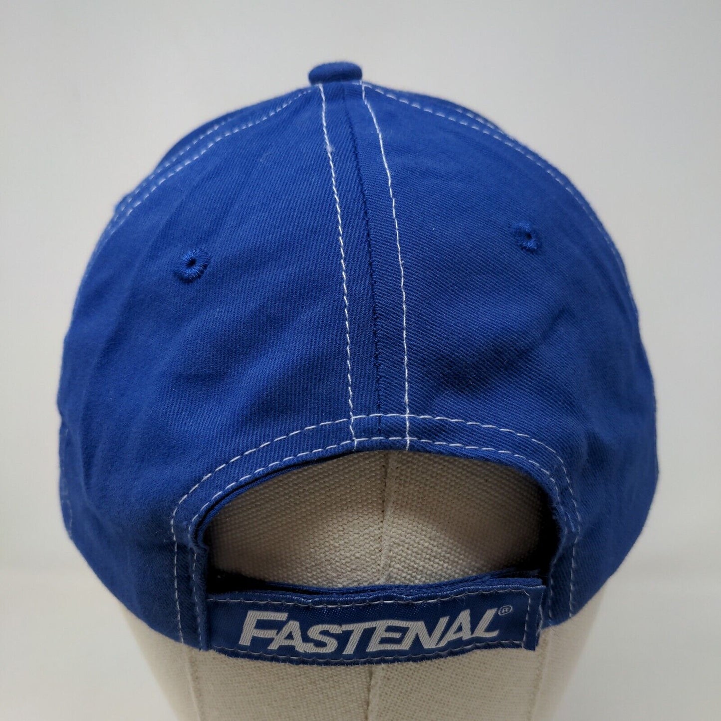 Fastenal Men's Strapback Hat Blue Adjustable Embroidered Logo Official