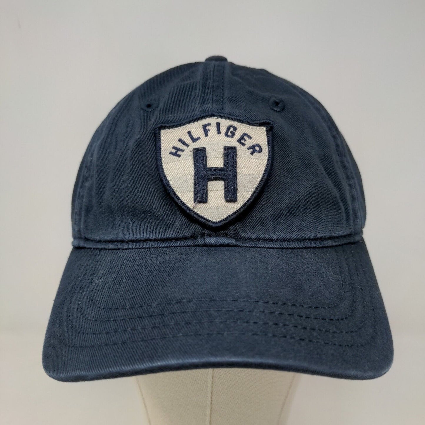 Tommy Hilfiger Men's Slideback Hat Blue Adjustable Embroidered Shield Logo