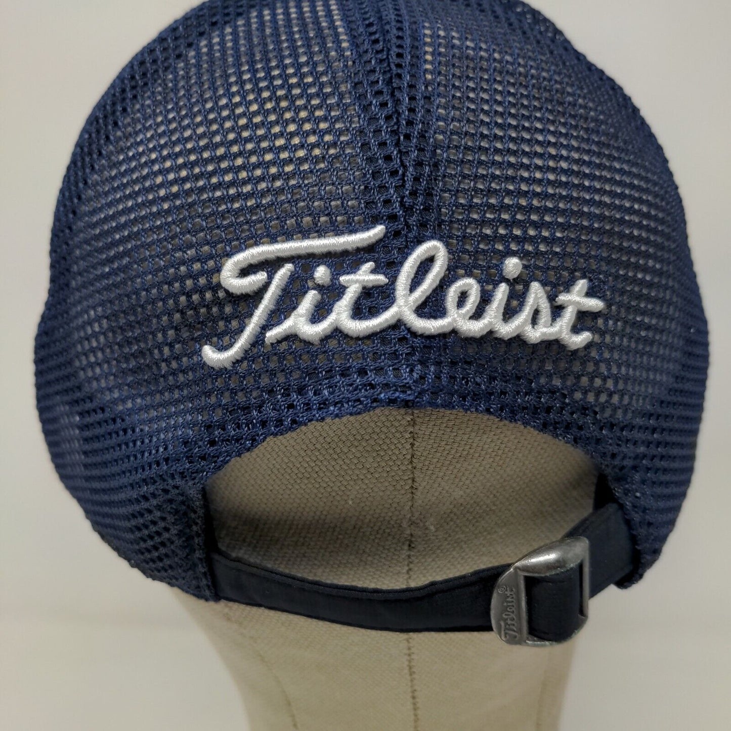 Titleist Golf Mens Slideback Mesh Back Hat Blue Embroidered Logo