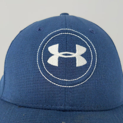 Under Armour Mens Golf Hat Blue Size M/L Embroidered Logo Polyester