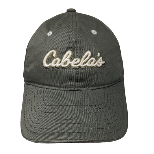 Cabela's Men's Slideback Hat Gray Beige Size OSFM Embroidered Logo