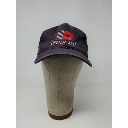 Dexter Axle Strapback Hat Purple Embroidered Logo Spell Out OSFM Cap