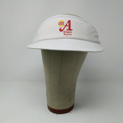 Burger King Atlanta Region Slideback Sun Visor Hat White Graphic Logo