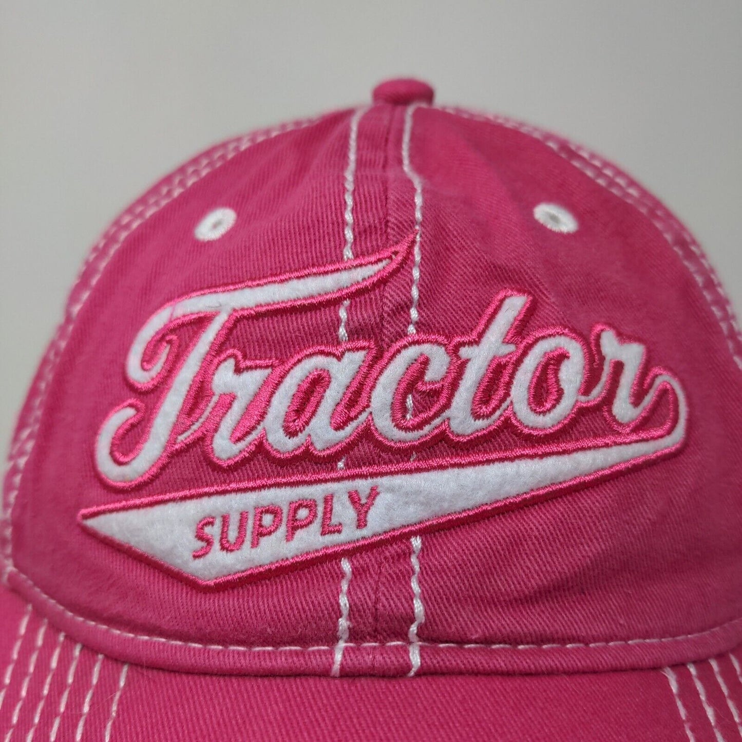 Tractor Supply Women's Slideback Hat Pink OSFM Embroidered Logo