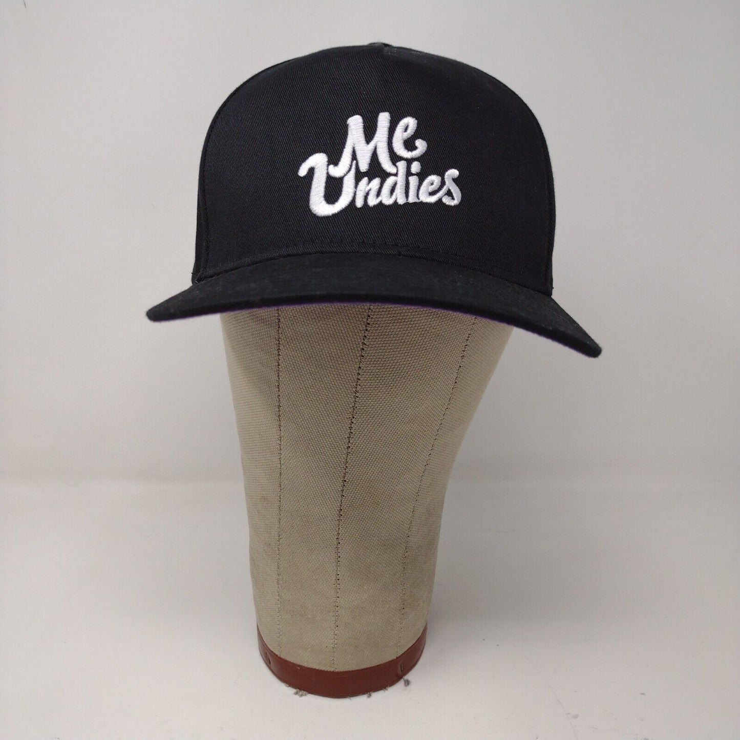 Me Undies Black Purple Adjustable Snapback Baseball Hat Cap Embroidered