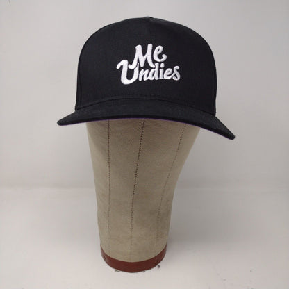Me Undies Black Purple Adjustable Snapback Baseball Hat Cap Embroidered