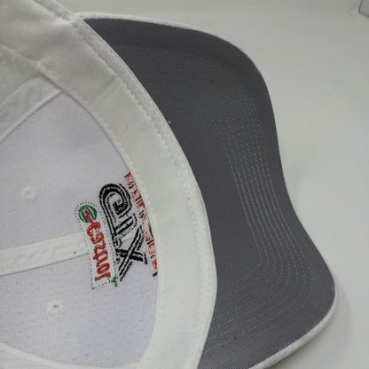 Castrol GTX High Mileage Strapback Hat White Embroidered Logo