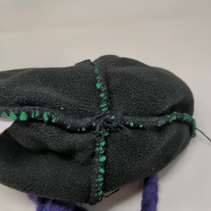 Nickelodeon Boys Winter Beanie Hat Green 14 & Older Ear Flaps Eyes Pom Pom 2013