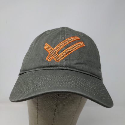 William Rast Racing Men's Slideback Hat Gray Adjustable Embroidered Logo