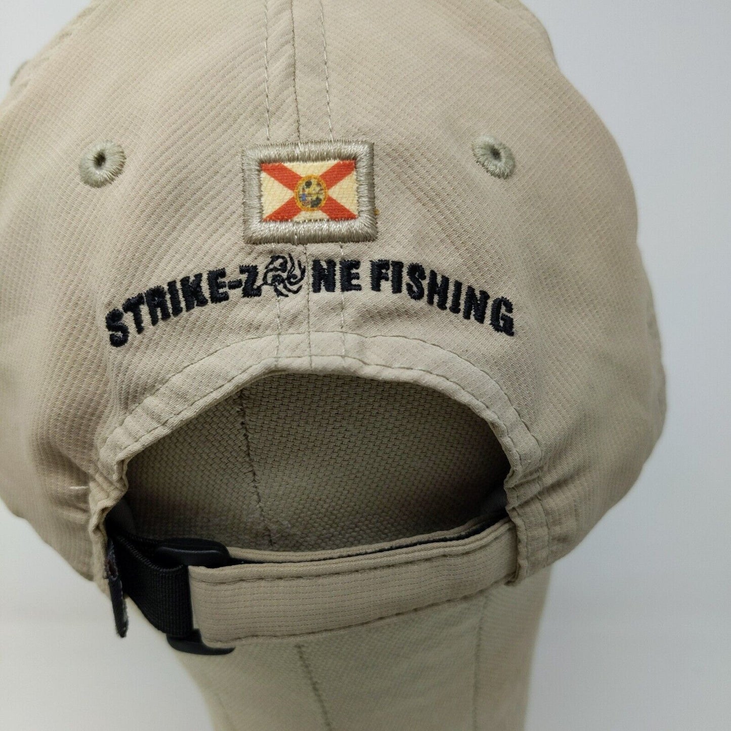 Strike Zone Fishing Hat Tan Baseball Cap Imperial Embroidered Adjustable OSFA