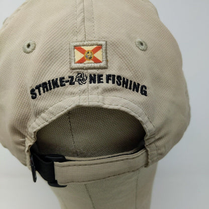 Strike Zone Fishing Hat Tan Baseball Cap Imperial Embroidered Adjustable OSFA