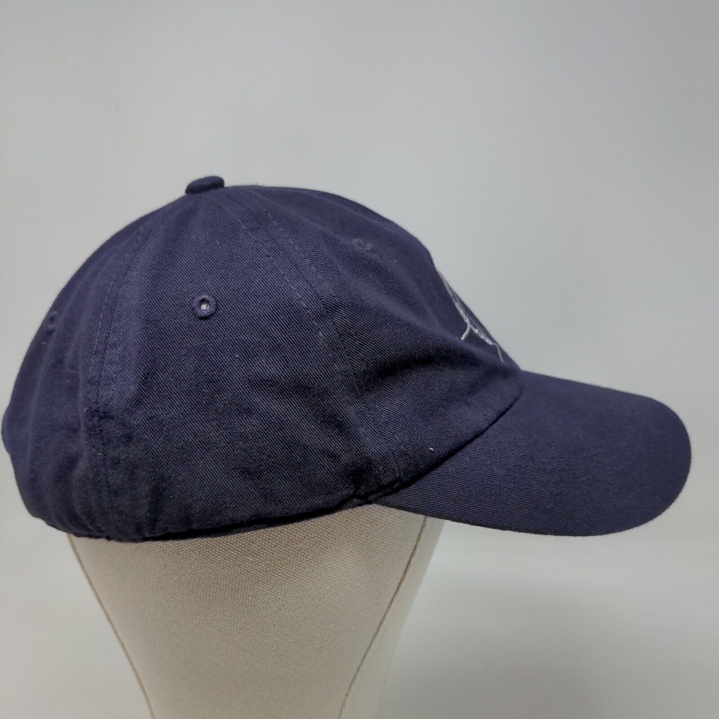 Unbranded Men's Slideback Hat Blue Adjustable Embroidered Winter Logo