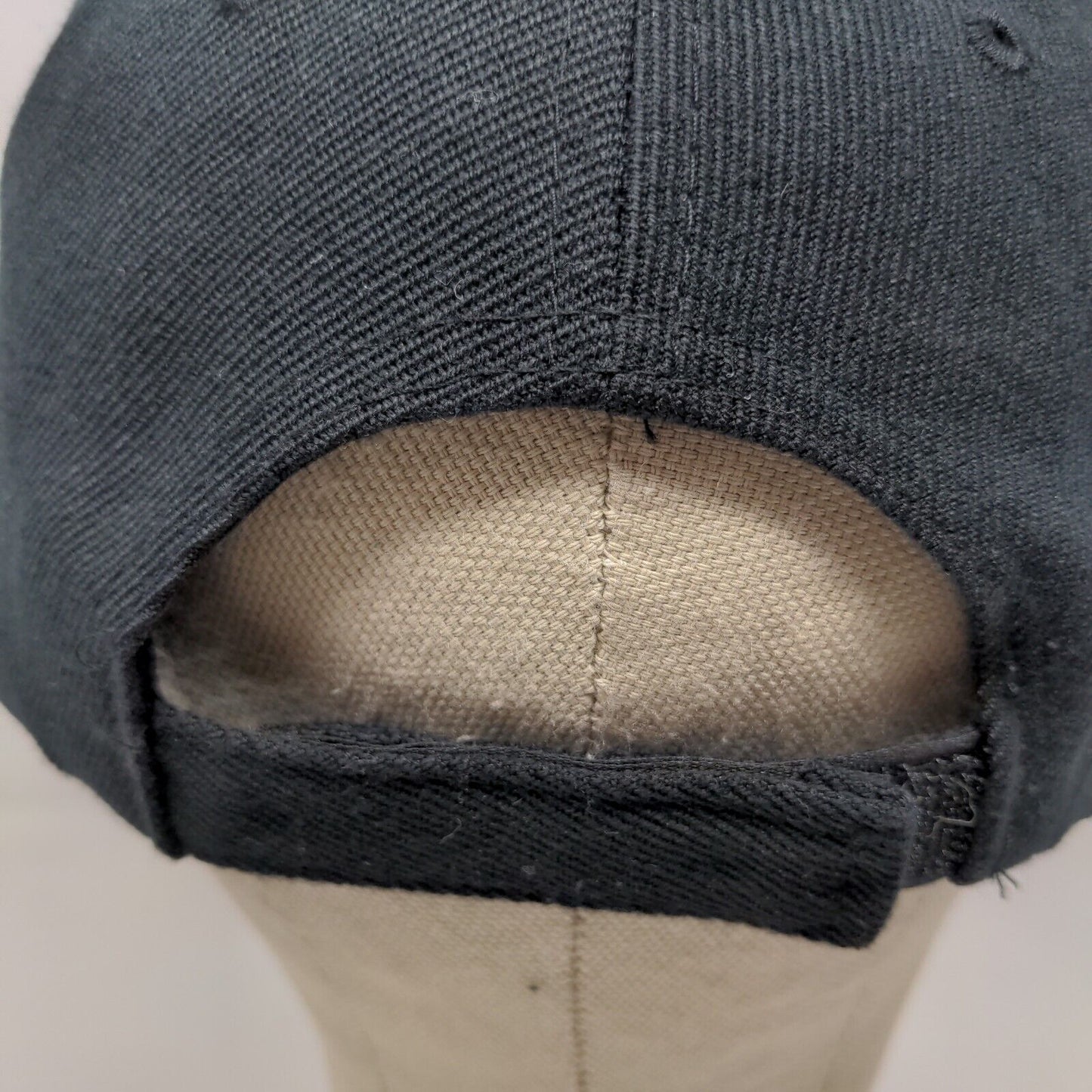 Bristol Racing Men's Strapback Hat Black Embroidered Logo Wool Acrylic Blend