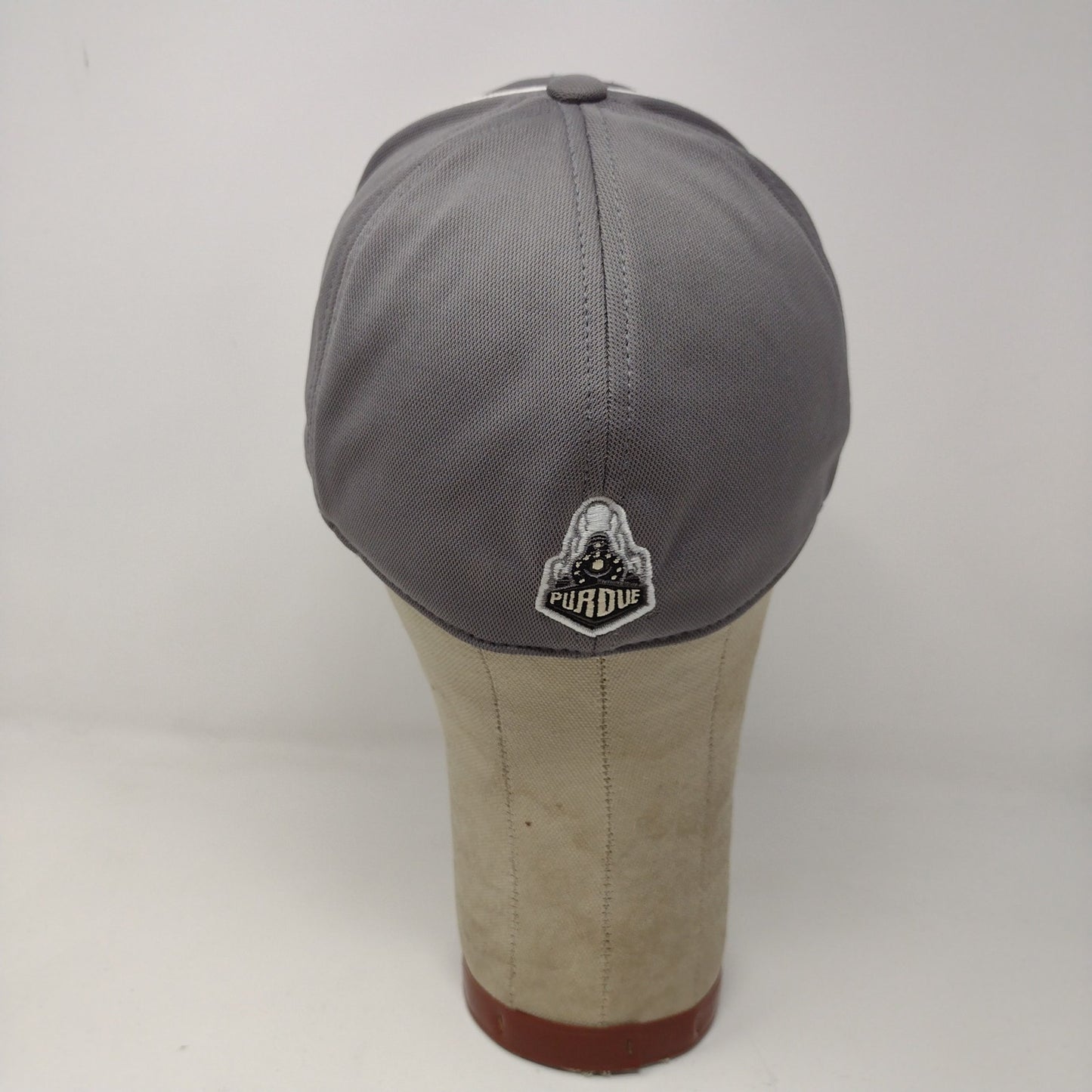 Captivating Purdue Boilermakers Hat Gray Black Stripes Embroidered Logo Train