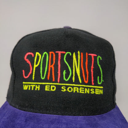 San Sun Men's Snapback Hat Black OSFA WRTV6 Sportsnuts Ed Sorensen Vintage