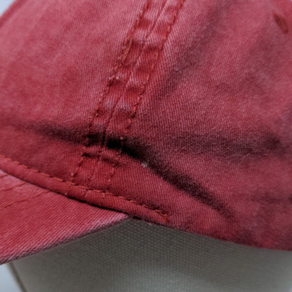 Unbranded Men's Blank Slideback Hat Red Size OSFM Vent Holes