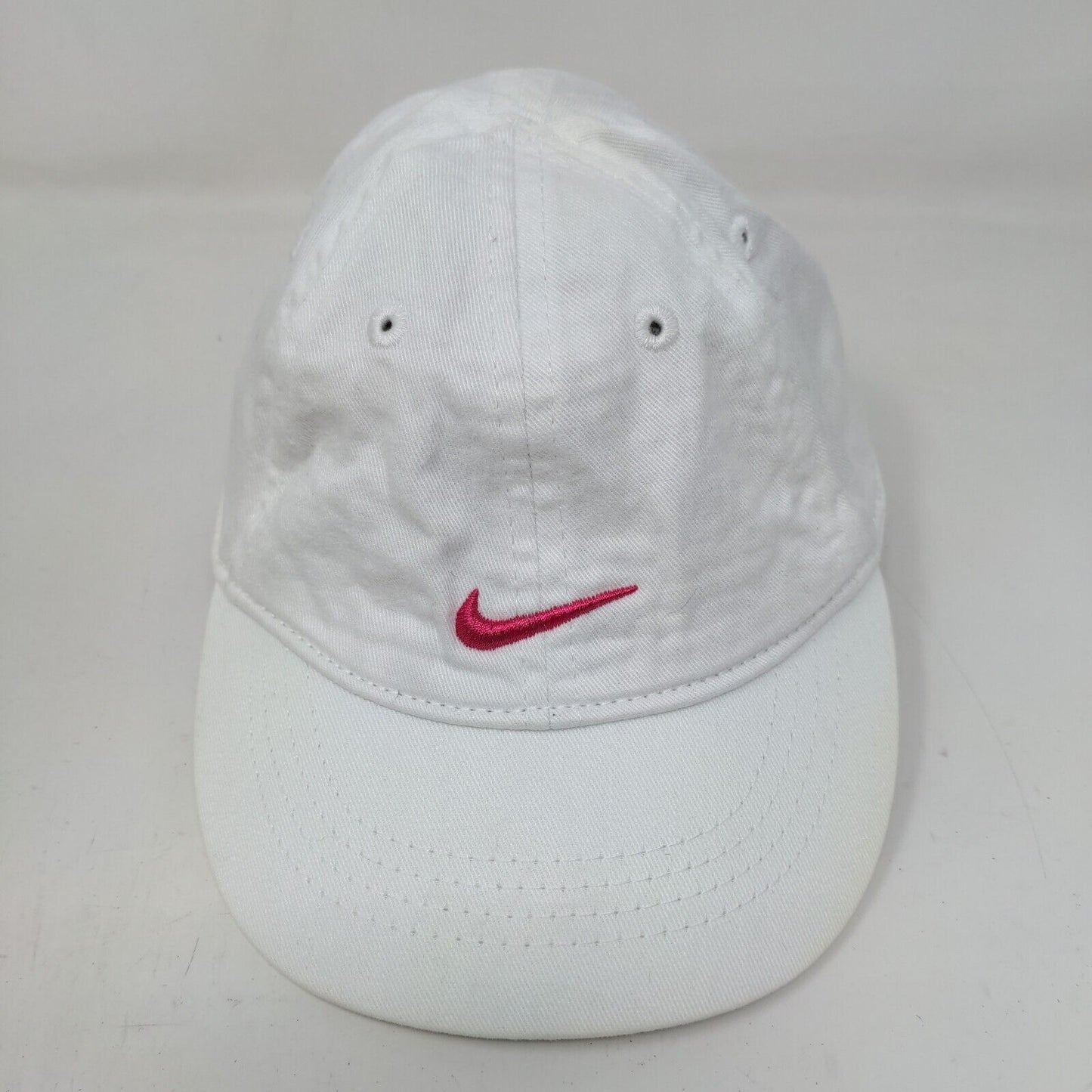 Nike Baby Girl's Strapback Hat White Size Infant Embroidered Swoosh Logo