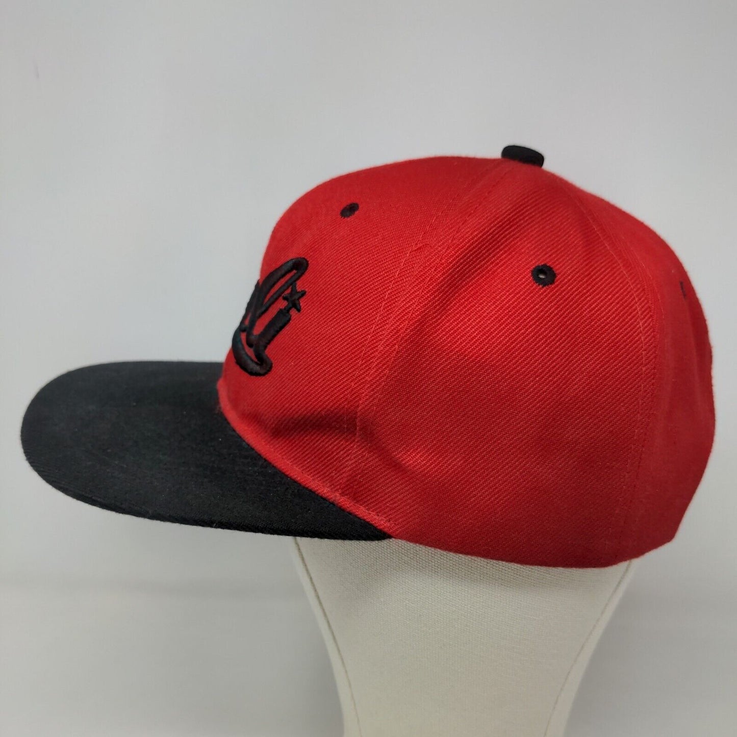 Golden Lion Men's Snapback Flat Bill Hat Red OSFA Embroidered California Logo